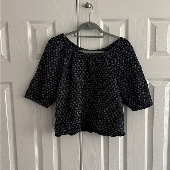 Universal Thread Navy Patterned Blouse - Picture 1 of 3